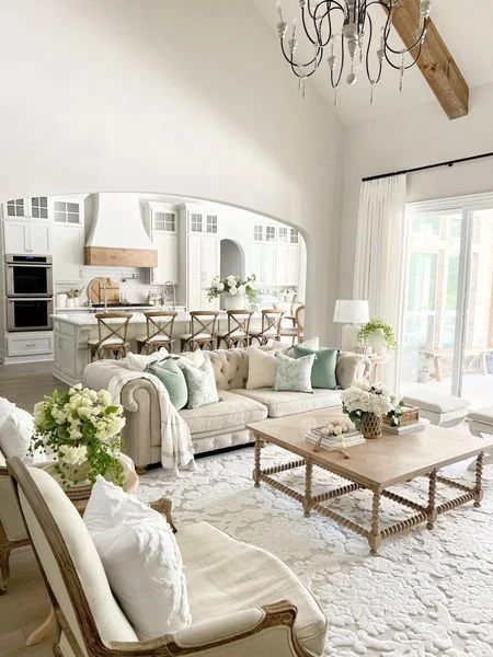French country style at home インテリア Title: French Country Style: Inspiring Interior Design Ideas